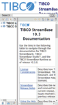 Mobile Screenshot of docs.streambase.com